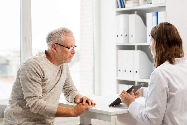 Senior Man and Doctor